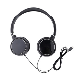 Casques audio pour enfants à angle droit avec prise jack, écouteurs pour ordinateur pour enfants avec prise Type-C, casques pliables - Product Image 5