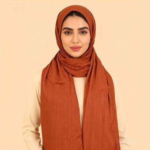 Écharpe longue en jersey de coton tricoté couleur unie 70*180 cm, style ethnique, foulard hijab extra long - Product Image 6