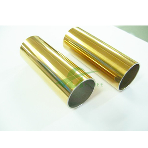 Tubo de Acero Inoxidable Dorado con Superficie de Espejo, Tubo Decorativo para Pasamanos, Tubo de Acero Inoxidable Dorado 304 - Product Image 3