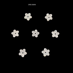 6mm intagliato <span class=keywords><strong>madreperla</strong></span> naturale bianco mare conchiglia orecchino di fiori per <span class=keywords><strong>orecchini</strong></span> accessori per capelli accessori per la produzione di gioielli - Product Image 5