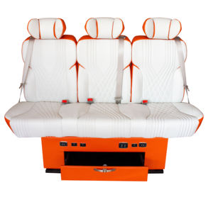 Sofá Cama Plegable de Cuero de Lujo Personalizado para RV/MPV/Camioneta, Asientos Reclinables de 2, 3 y 4 Plazas para Modificación de Asientos de Auto - Product Image 5