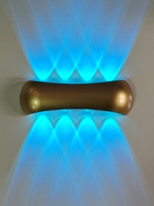 Smart Graffiti App Style Mobile Control 8W Gold LED Aluminum <b>Wall</b> Lamp Waterproof Modern Garden Light Led <b>Sconce</b> for Hotel - Product Image 6