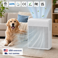 Purificateur d'air sur pied HEPA H13 Premium pour chambre à coucher, salon, espaces pour animaux domestiques, avec faible niveau sonore, verrouillage enfant et certifications ETL EPA CARB UKCA