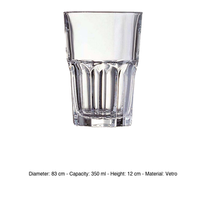 Verre trempé Granity Tall 35 cl empilable Arcoroc H 12 cm Ø 8,3 cm - Product Image 3