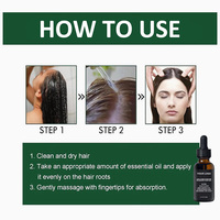 Aceite Capilar Orgánico de Ricino Negro y Romero, Nutritivo, Anticaída, Sin Silicona, 60 ml, para Cabello Rizado/Seco y Todo Tipo de Cabello