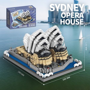 Ensembles de briques de construction en plastique ABS, jouets d'assemblage de bâtiments célèbres, monuments emblématiques, Tour Eiffel, Tour inclinée de Pise, <span class=keywords><strong>Big</strong></span> <span class=keywords><strong>Ben</strong></span> - Product Image 4