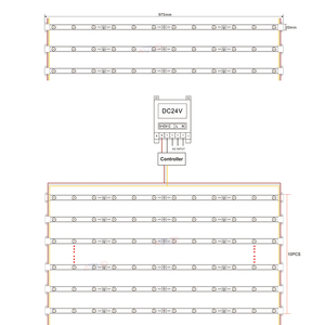 DMX 24V Led <b>Light</b> Bars IP67 CCT Adjustable <b>Diffuse</b> Reflect 10pcs/roll 3000-5700K Backlit Lattice Shutter SMD3030 Led <b>Ceiling</b> Bar - Product Image 6