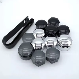 Nouveau 20 + 1 capuchons d'écrou de roue de voiture couvercle de Protection de vis de moyeu antirouille 17mm pour Audi VW <span class=keywords><strong>Skoda</strong></span> Kodiaq pour 508 pour pour - Product Image 3