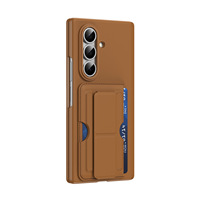 Étui portefeuille en cuir PU avec support et fentes pour cartes, magnétique et pliable, pour Samsung Galaxy Z Fold 5 6 7 8 avec support pliable