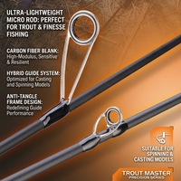 Canne à pêche ultralégère en fibre de carbone pour petits poissons, micro-canne à pêche, canne à lancer pour truites, canne à lancer pour étangs, canne à leurre pour étangs