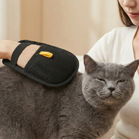 Gant de nettoyage pour poils d'animaux, double sens, lavable et réutilisable, alternative au rouleau anti-poils pour le mobilier, les canapés et les vêtements, pour chats et chiens