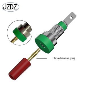 <span class=keywords><strong>JZDZ</strong></span> J.40004 colokan perempuan lasan nikel berlapis tembaga murni soket pisang 2mm - Product Image 3