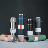 Vacuum Flask Gift Set Box With 3 Lids/cups