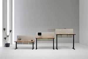 Bureau Angie Dai Advanced Sense, style italien minimaliste moderne, luxe léger, en noyer, avec rangement pour la maison, le bureau ou l'étude, modèle 60 - Product Image 4