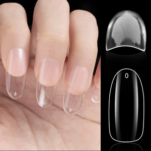 Nuevas 120 piezas de puntas de uñas de gel suave ultrafinas esmeriladas de cobertura completa, en formas Ballerina, Coffin, Almond, Olva, Stiletto y Square - Product Image 4