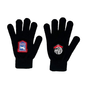 Promozione guanti personalizzati invernali spessi in acrilico a maglia guanti personalizzati ricamati con Logo Patch guanti - Product Image 4