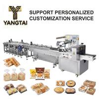 Mesin Panggang Industri 400KG/Jam untuk Croissant Baguette Focaccia Sistem Pengisian Lipat Otomatis 128-Lapisan 380V Garansi 1 Tahun