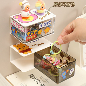 Toy Story <b>Storage</b> <b>Drawers</b> 203x133x68mm Wall Mounted Bathroom Organizer <b>Plastic</b> Rectangular Detachable - Product Image 3