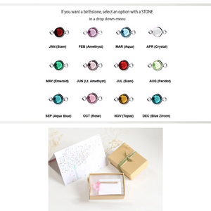 Bracelet personnalisé pour femme, bracelet personnalisé avec gravure, bracelet avec pendentif en cristal, personnalisation de bijoux - Product Image 5