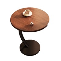 Table basse ovale avec plateau en marbre et structure en métal, design minimaliste moderne, meubles de salon