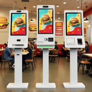 Kiosque de paiement de restaurant WUXIN 15,6/21,5/27 pouces, borne de commande automatique avec écran tactile numérique et lecteur de code QR - Product Image 3