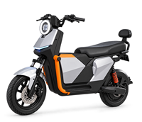 Moto cargo électrique haute puissance MILG 2000W, scooter électrique 2 places, pneus 90/90-12, mobilité urbaine haute vitesse U4