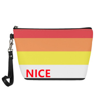 Trousse de maquillage en PU personnalisée, thème arc-en-ciel lesbien et gay, pour les voyages à l'étranger, le rangement sur coiffeuse et la vente au détail