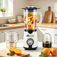 Ensemble de mixeur électrique Anbolife 3 en 1 avec 2 vitesses, 220-400W, 1000ml, mixeur plongeant portable pour usage domestique et commercial