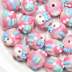 Explosivo DIY Frisada Celular & Carro Cadeia Hand-Painted Heavy Oil Bag <span class=keywords><strong>Hanger</strong></span> Plástico Acrílico Loose Beads Mix Cores Em Massa DIY - Product Image 1