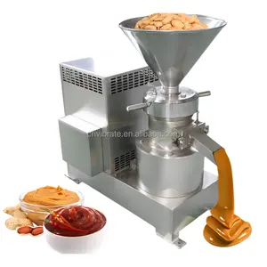 VBJX Automatic Peanut Sesame Maker Tahini Nut Peanut Butter Chili Paste Making Machine Colloid Mill Factory Price