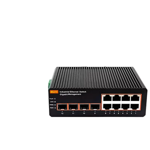 Commutateur d'agrégation <span class=keywords><strong>de</strong></span> réseau en anneau Gigabit industriel géré, 4 ports, 2 emplacements SFP, combo fibre/cuivre, double alimentation, rail DIN - Product Image 2