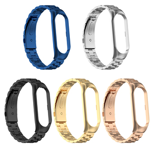 Ivanaze-Correa de Metal para Xiaomi <span class=keywords><strong>Mi</strong></span> <span class=keywords><strong>Band</strong></span> <span class=keywords><strong>6</strong></span> y 5, pulsera de acero inoxidable con NFC, versión <span class=keywords><strong>Global</strong></span> - Product Image 3