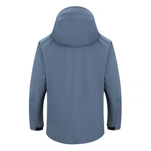 Chaqueta Impermeable Transpirable Calefactable Para Hombre, Cortavientos Rígido Funcional de 3 Capas, Largo con Cierre de Cremallera Para Montañismo - Product Image 4