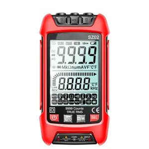 SZ02 Smart Digital Multimeter Auto Range 9999 Counts NCV Universal Meter Handheld Multifunctional Tester Voltmeter Ammeter