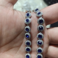 Collar, Pulsera y Aretes de Cristal Brillante en Forma de Corazón, Modernos y Populares, Son Excelentes Regalos