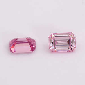Diamant rose de qualité supérieure, <span class=keywords><strong>taille</strong></span> émeraude, diamant moissanite rose poli, <span class=keywords><strong>prix</strong></span> au carat - Product Image 5