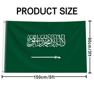 International Hot Sale Custom <b>Flag</b> of Saudi Arabia 3x5 <b>Flags</b> of All Countries Polyester Material Custom Logo Promotion Banners - Product Image 3