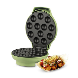 Takoyaki Maker 12 Hole Electric Griddle Double Sided Heating For Octopus <b>Balls</b> Breakfast Cooking - Product Image 1