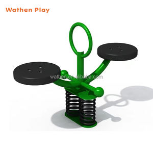 กระดานหกของเด็กพร้อมที่นั่งพลาสติกอุปกรณ์สนามเด็กเล่นกลางแจ้งสำหรับสวนสนุก - Product Image 6