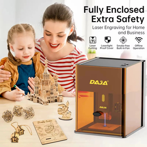 Hot bán daja dj6 Pro 10 Wát Máy tính để bàn mini Độ chính xác cao gỗ máy cắt laser hoàn toàn kèm theo Acrylic DIY Laser Cutter - Product Image 3