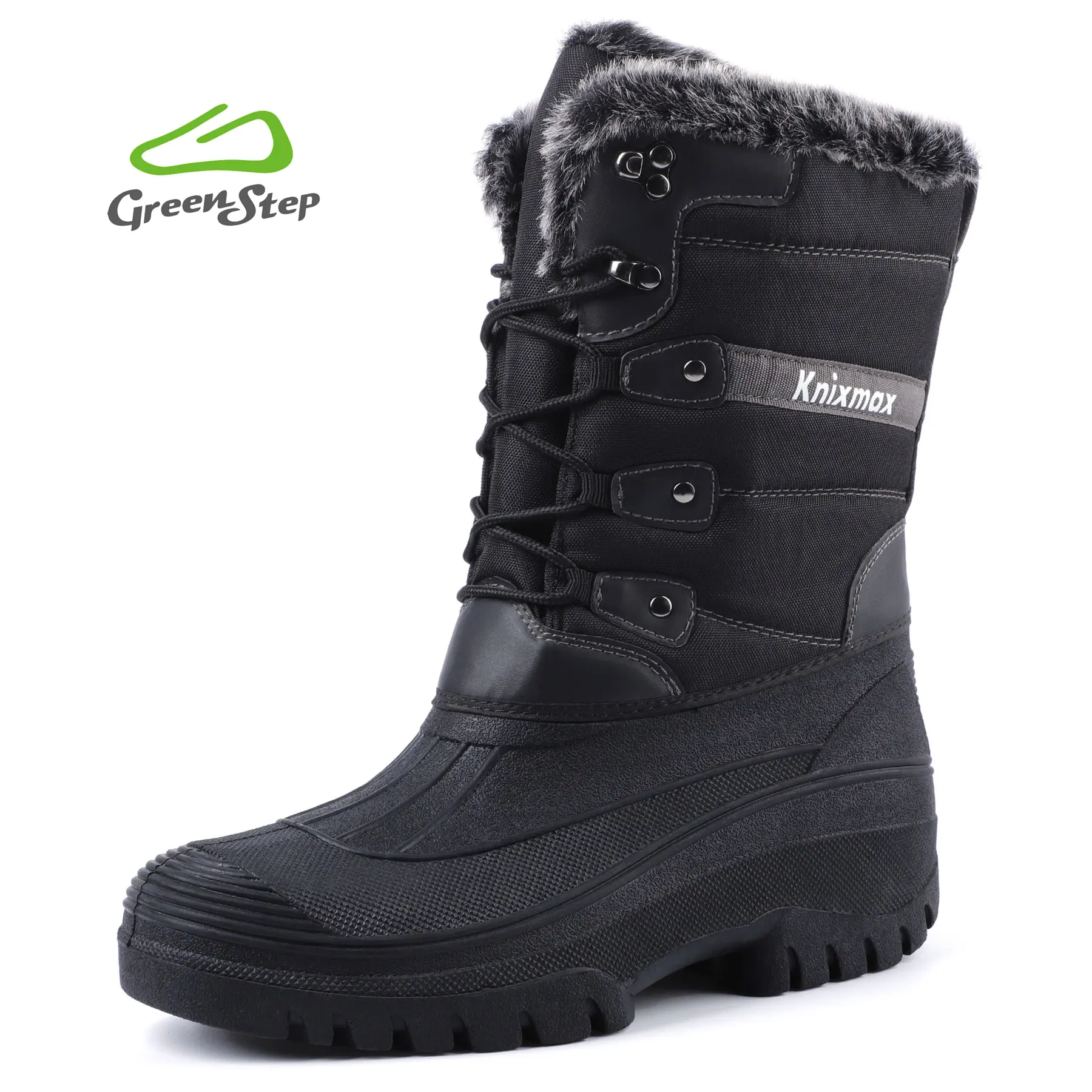 New style MOQ 1 black antislip winter shoes hiking boots waterproof outdoor women snow boots