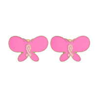 Broche Ruban Rose en Alliage Émaillé, Épingle de Revers pour Femme, Badge de Campagne de Sensibilisation, Bijou de Mode, Accessoire, Cadeau