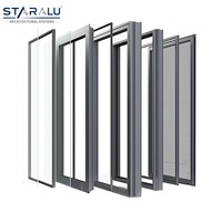 Architektonische Fensterlösung mit Aluminium-Drehfenster, Maßgefertigten Abmessungen, Glasauswahl und Beschlägen