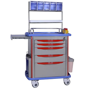 ЕС-стандартная тележка для неотложной медицинской помощи ABS-модульная пластиковая тележка для больниц и клиник - Product Image 3