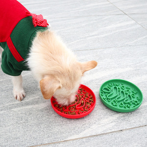 Non-Slip Custom Silicone Dog Lick <b>Mat</b> Pet Slow Food <b>Mat</b> Dog <b>Cat</b> Food Feeding Silicone Bowl - Product Image 2