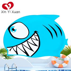 Xinfa Children's Cartoon Fish Silicone <b>Waterproof</b> Non-Slip <b>Swim</b> <b>Cap</b> Wholesale - Product Image 4