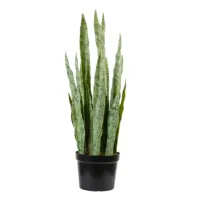 Snake Artificial Snake Plant 90CM Big Size Snake Plants Mother In Law Tongue Green Artificial Shrubs