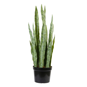 Plantas <span class=keywords><strong>de</strong></span> Serpiente Artificiales <span class=keywords><strong>de</strong></span> 90CM, Tipo <span class=keywords><strong>Lengua</strong></span> <span class=keywords><strong>de</strong></span> Madre <span class=keywords><strong>de</strong></span> <span class=keywords><strong>la</strong></span> Novia, Verdes, <span class=keywords><strong>de</strong></span> Gran Tamaño - Product Image 1