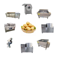 YZ Semi-automatische diepvriesfrietlijn voor fruit- en groenteverwerking, capaciteit 50kg-200kg, voor gebruik in de voedingsmiddelen-/snackindustrie