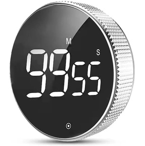 Mechanical Manual <b>Timer</b> Magnetic Kitchen <b>Timer</b> Cooking Study Stopwatch Fitness Countdown Alarm Clock Stainless Steel Kitchen - Product Image 1